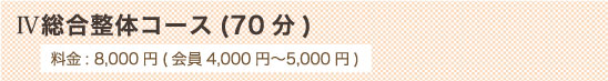 総合整体コース
